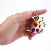 18 in 1 Snow Flake Stainless Steel Multi-Tool Keychain