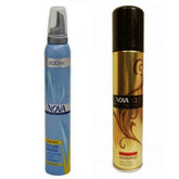 Pack of 2 - Nova Hair Styling Mousse - 200 ml And Nova Hair Spray Natural Hold - 400 ml