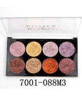 Miss Rose Professional 8 Color Glitter Eyeshadow Palette