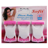 6 Piece - Safit Body Shaving Razor For Women