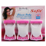 6 Piece - Safit Body Shaving Razor For Women