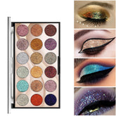Miss Rose 18-Color Sequin Glitter Eyeshadow Palette (7001-083M2)