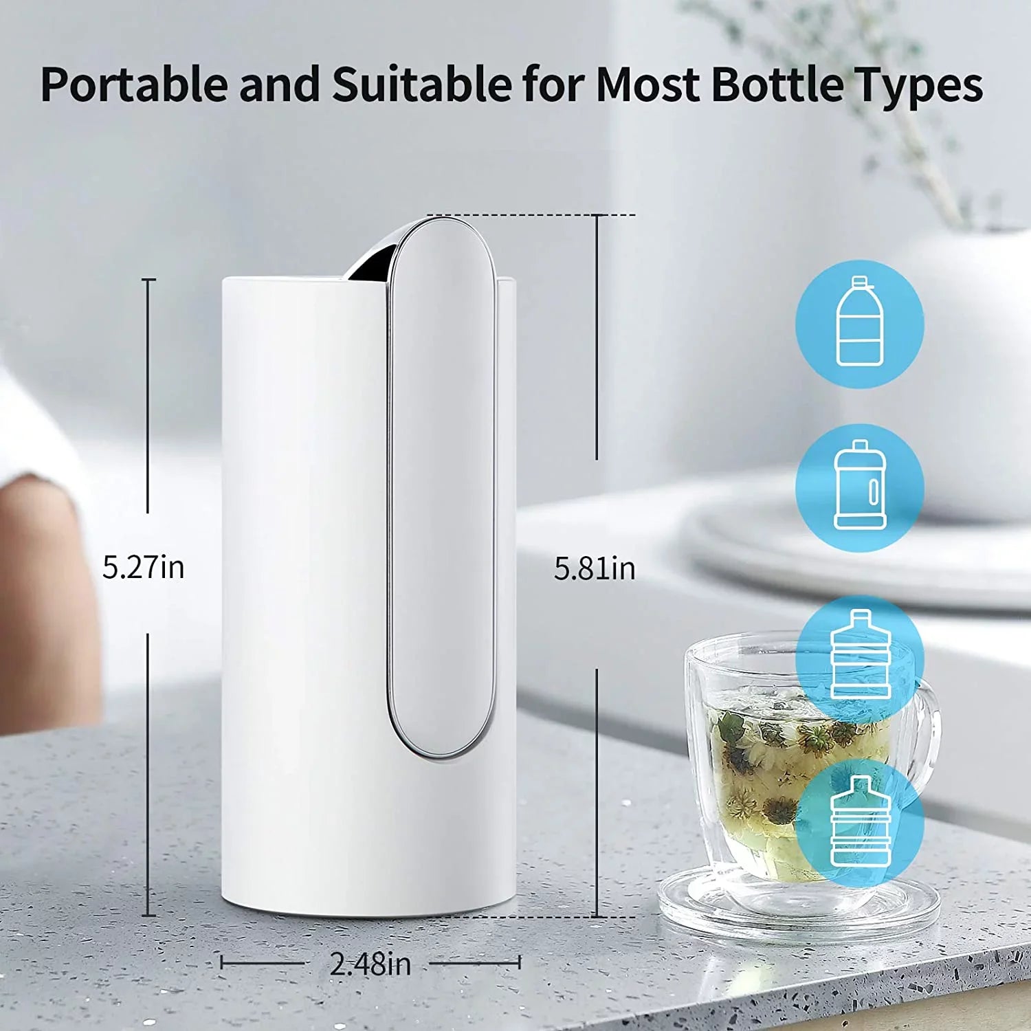 Automatic USB Charging Portable Electric Foldable Water Pump Dispenser