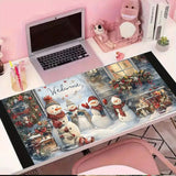 Extended Large Mouse Pad for Desk Mat, Office Non-Slip Rubber Base Big Keybord Desk Pad for Computer, PC, Laptop