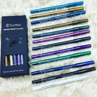 Pack Of 12 New_Flormar Glitter Eye Liner Pencil