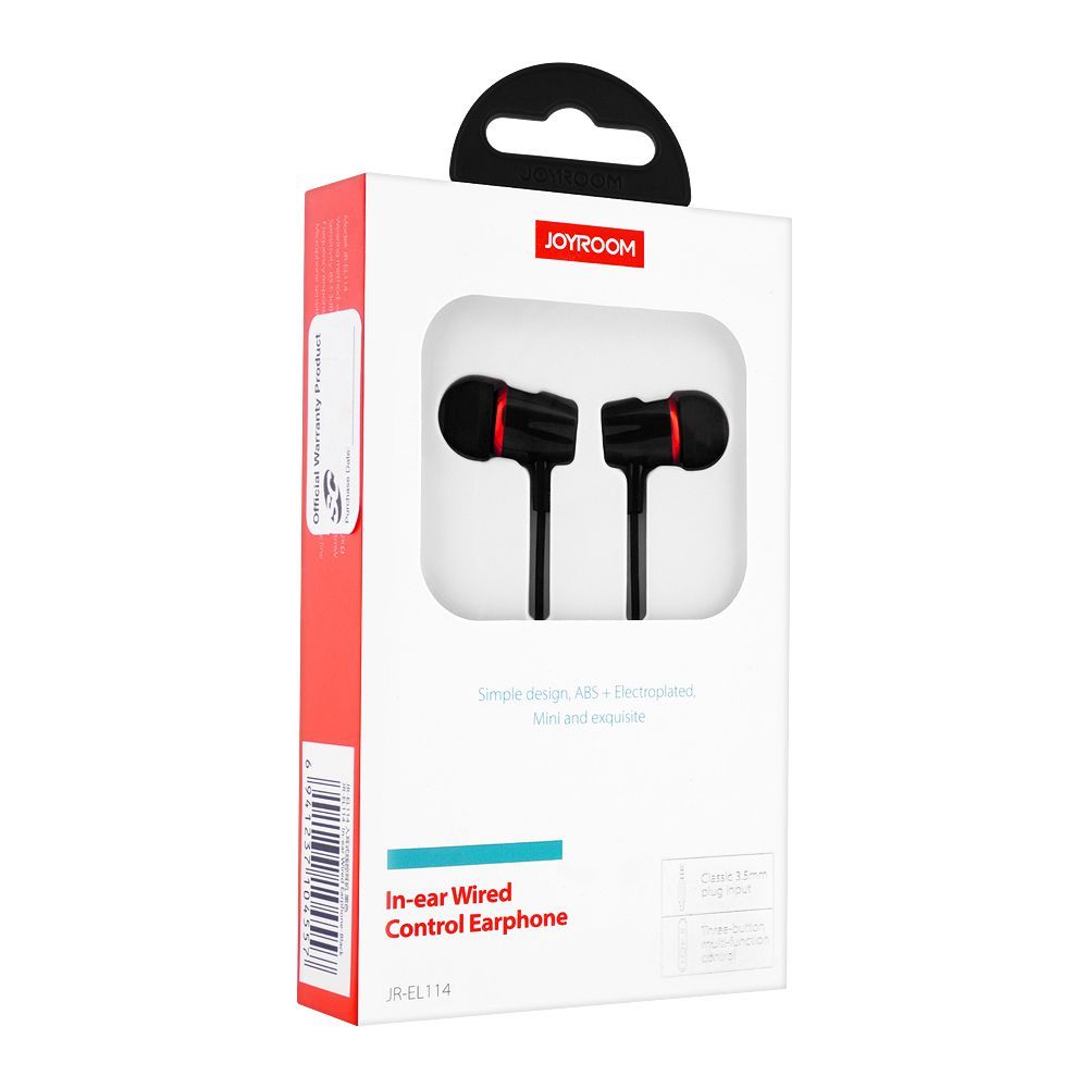 JOYROOM JR-EL114 In-ear Wired Earphone-Black