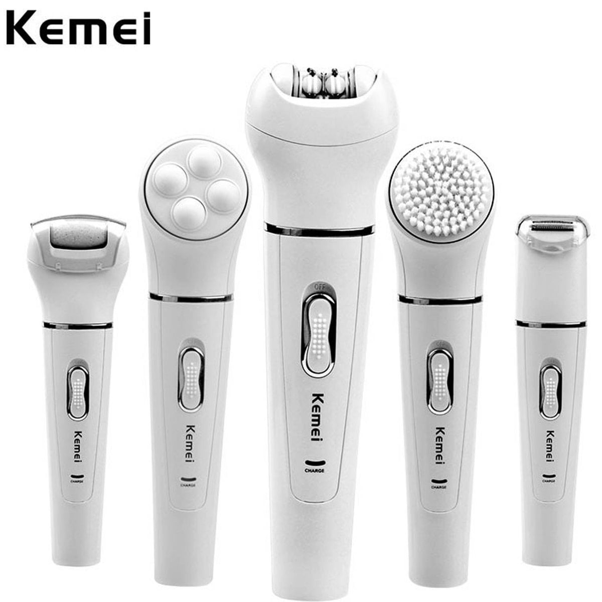 Kemei 5 in 1 Electric Shaver Epilator For Women - KM-2199