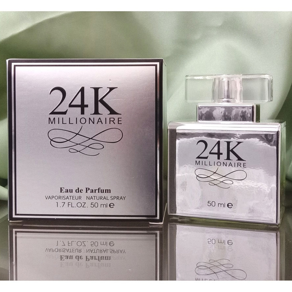 24K Silver Perfume For Men - 50 ml