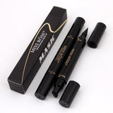 Miss Rose 2 in 1 Eyeliner Pen with Wing Stamp, Waterproof Liquid Eyeliner Pencil Pen