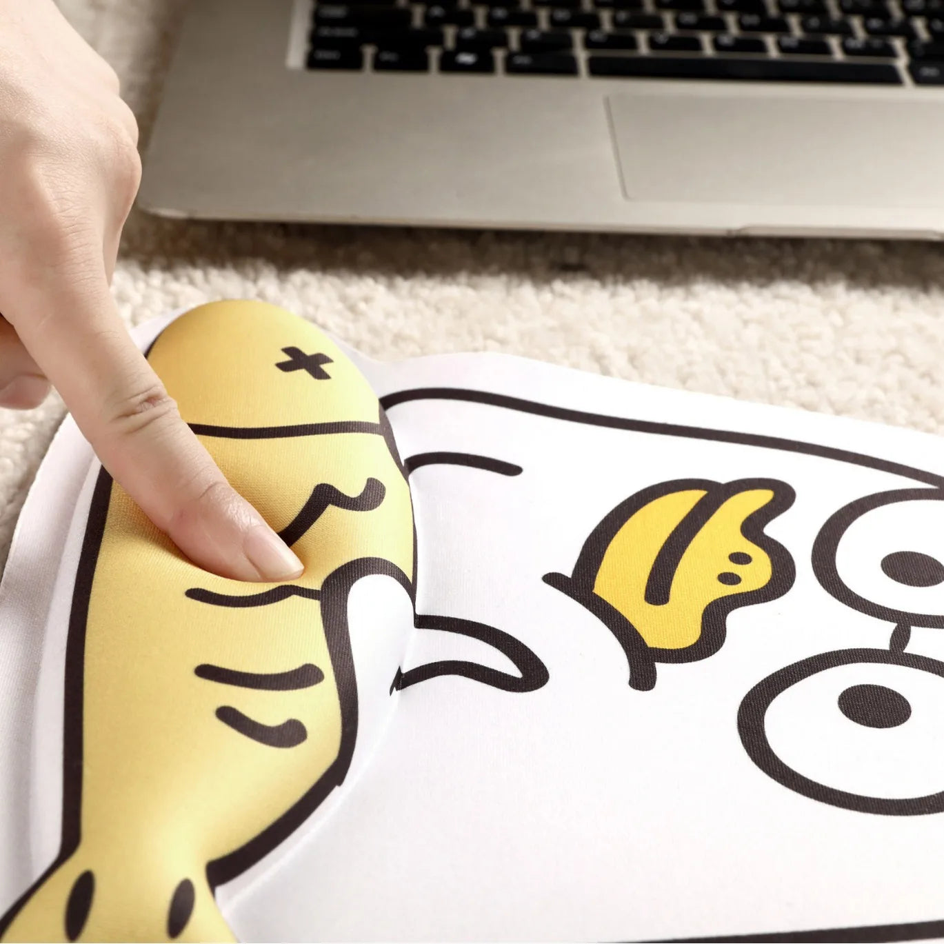 Memory Gel Mouse Pad with Wrist Support- Ergonomic Gel  Silicone- Non-Slip rubberized Base