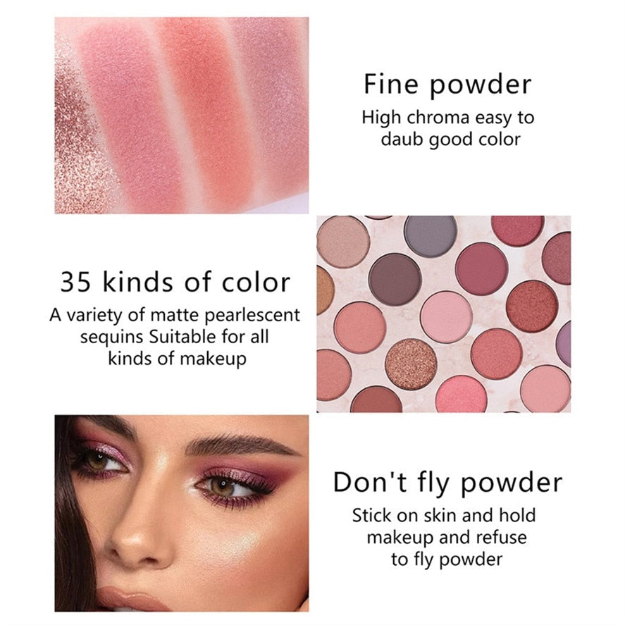 Miss Rose 35 Color Eye Shadow Palette - 7001-081N5