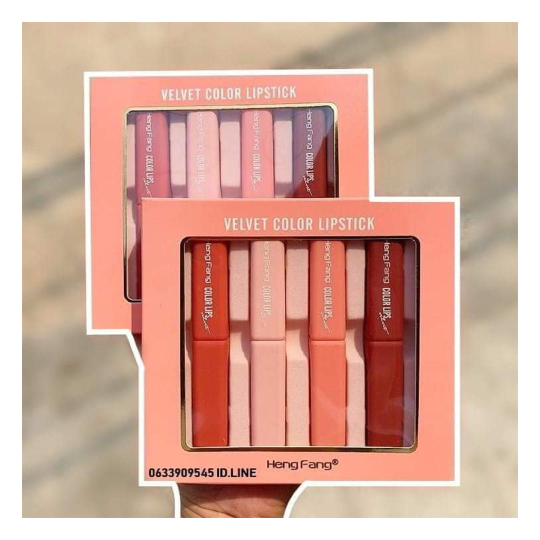 Pack of 4 - Heng Fang Velvet Color Lipstick