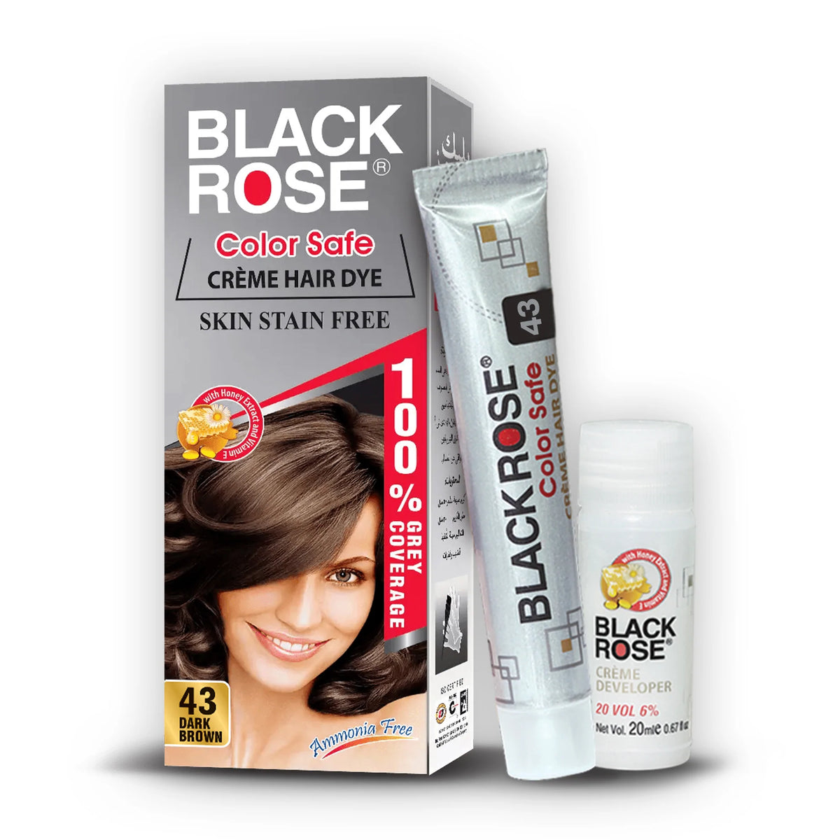 COLOR SAFE HAIR COLOR DARK BROWN 43