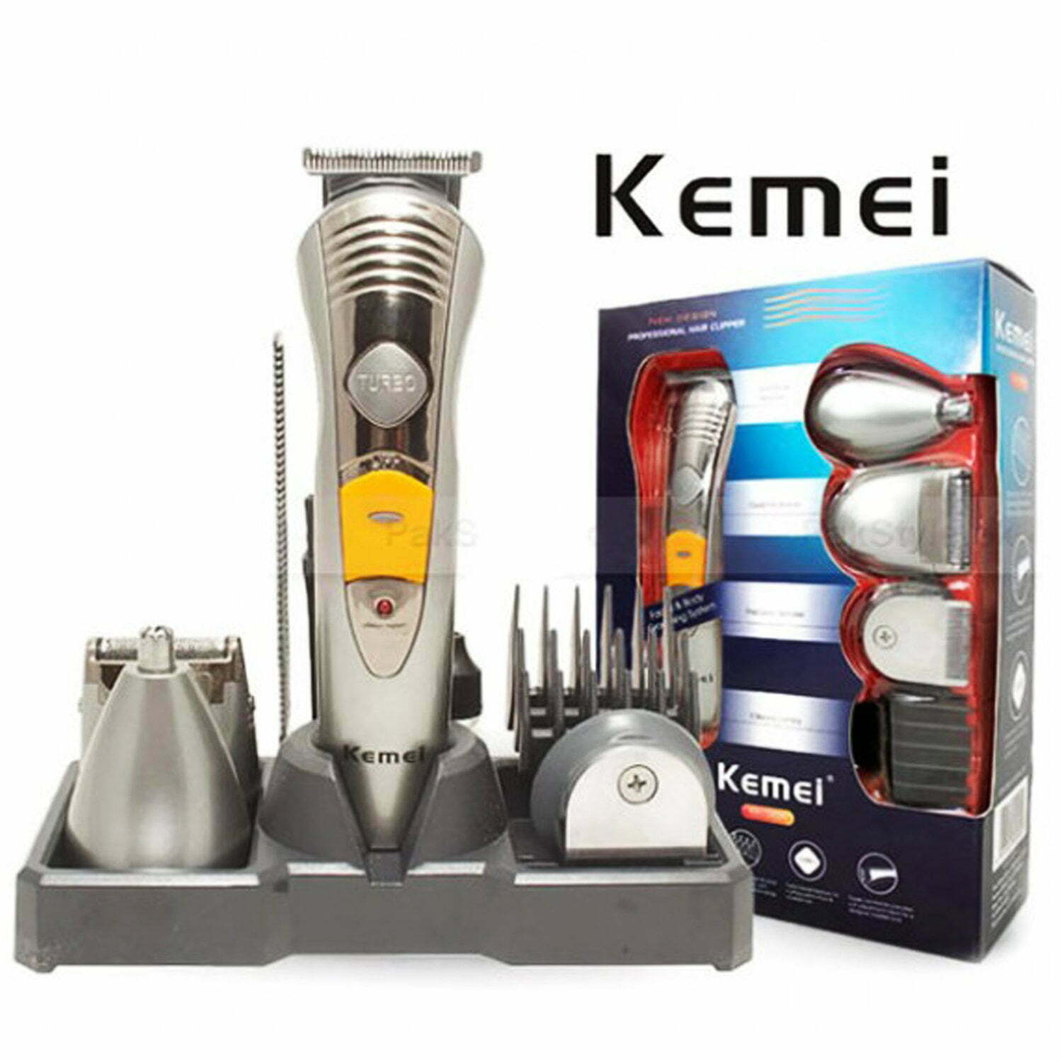 Kemei 7 in 1 Rechargeable Hair Clipper Shaver For Men - KM-580