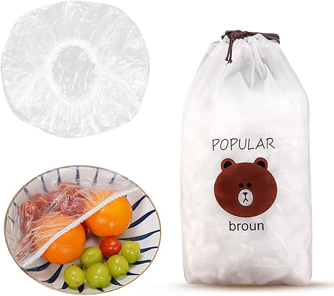 200 Pieces Transparent Food Storage Bags (Pack of Two)