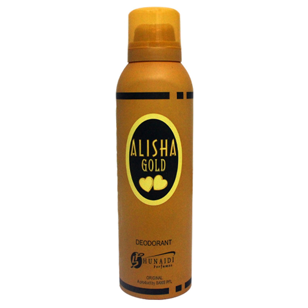 Hunaidi Alisha Gold Body Spray Deodorant For Men - 200 ml