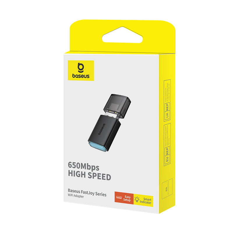 Baseus FastJoy Series WiFi Adapter 650Mbps Cluster Black