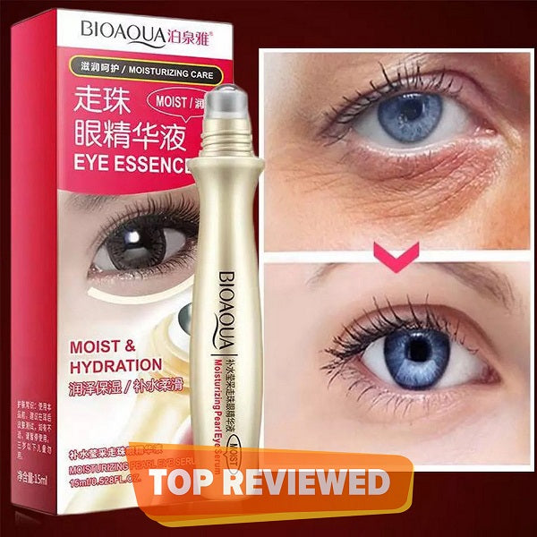 BioAqua Anti-Wrinkle Puffiness Eye Bag Removal Roll-On Eye Ball For Dark Circle Skin Care - 15 ml