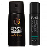 Bundle Offer - Axe Body Spray 150 ml & Axe Signature Perfume Body Spray For Men - 122 ml