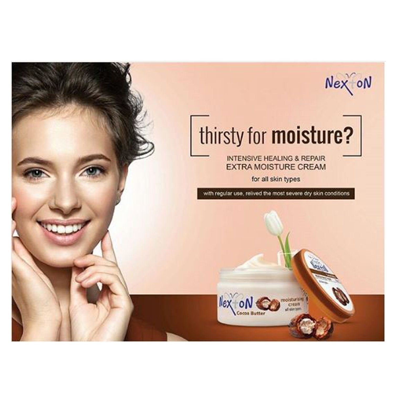Nexton Cocoa Butter Moisturizing Cream - 250 ml