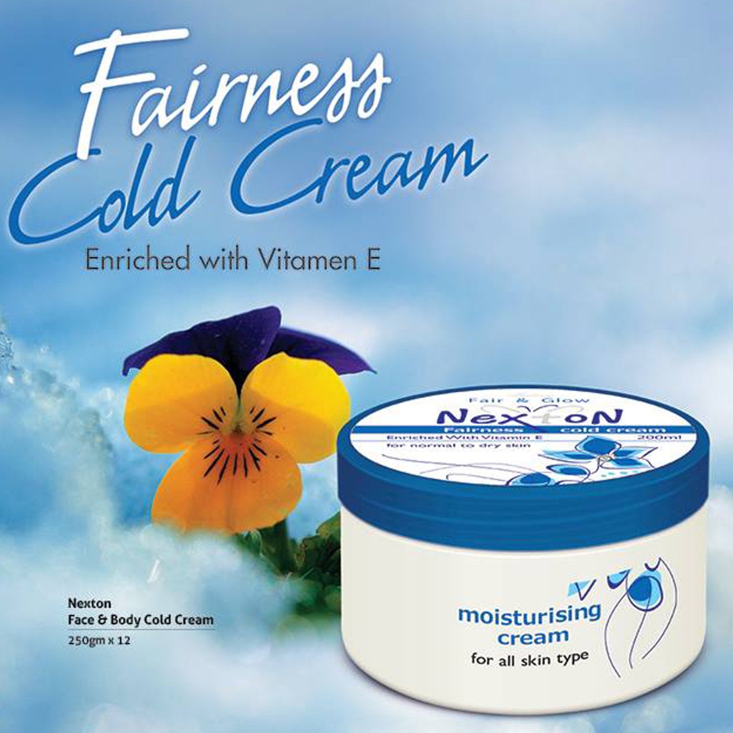 Nexton Fairness Cold Moisturizing Cream - 250 ml