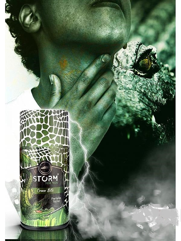 Storm Croco Bite Perfumed Body Spray For Men - 250 ml