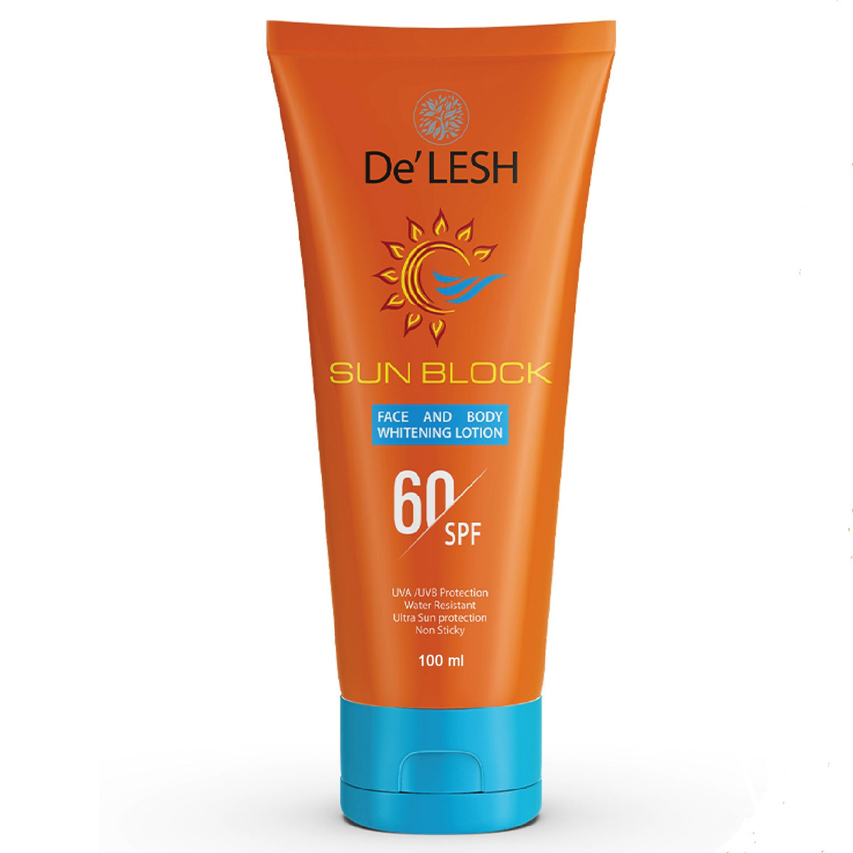 De’Lesh Sun Block SPF 60 Lotion For Unisex – 100 ml