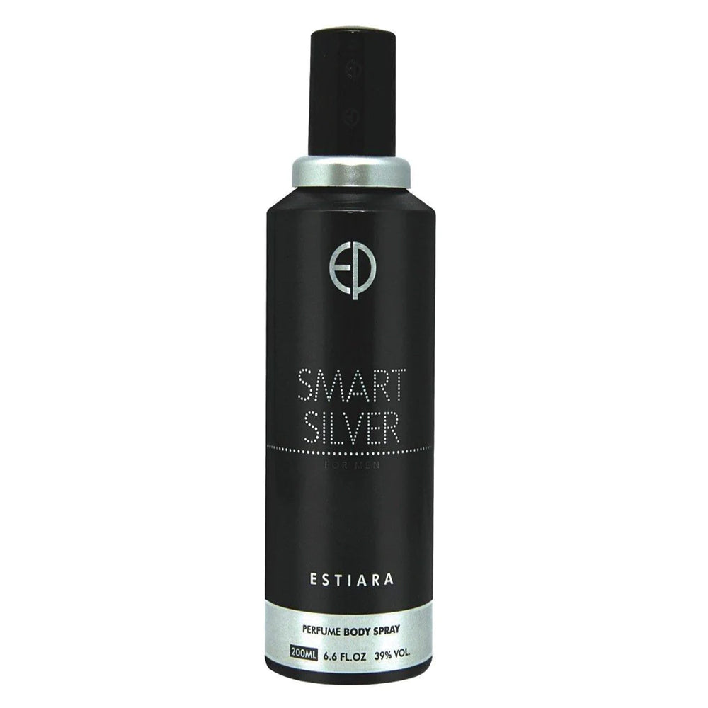 Estiara Smart Silver Perfume Body Spray For Men - 200 ml