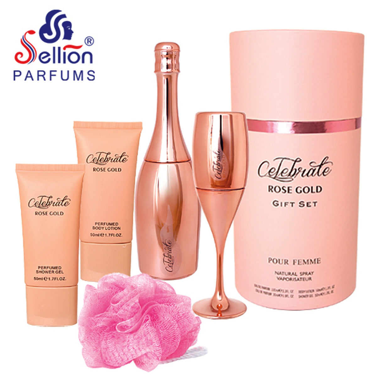 Sellion Celebrate Rose Gold Perfume Gift Set For Women