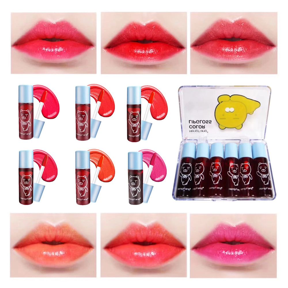 Pack of 6 - Heng Fang Color Lip Tint Lip Gloss