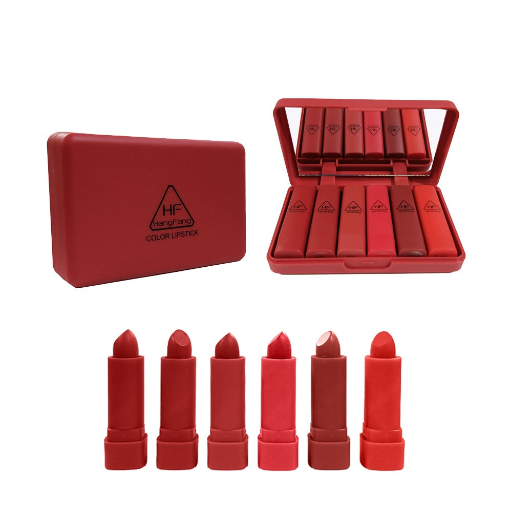 Pack of 6 - Heng Fang Velvet Matte Waterproof Mini Lipstick