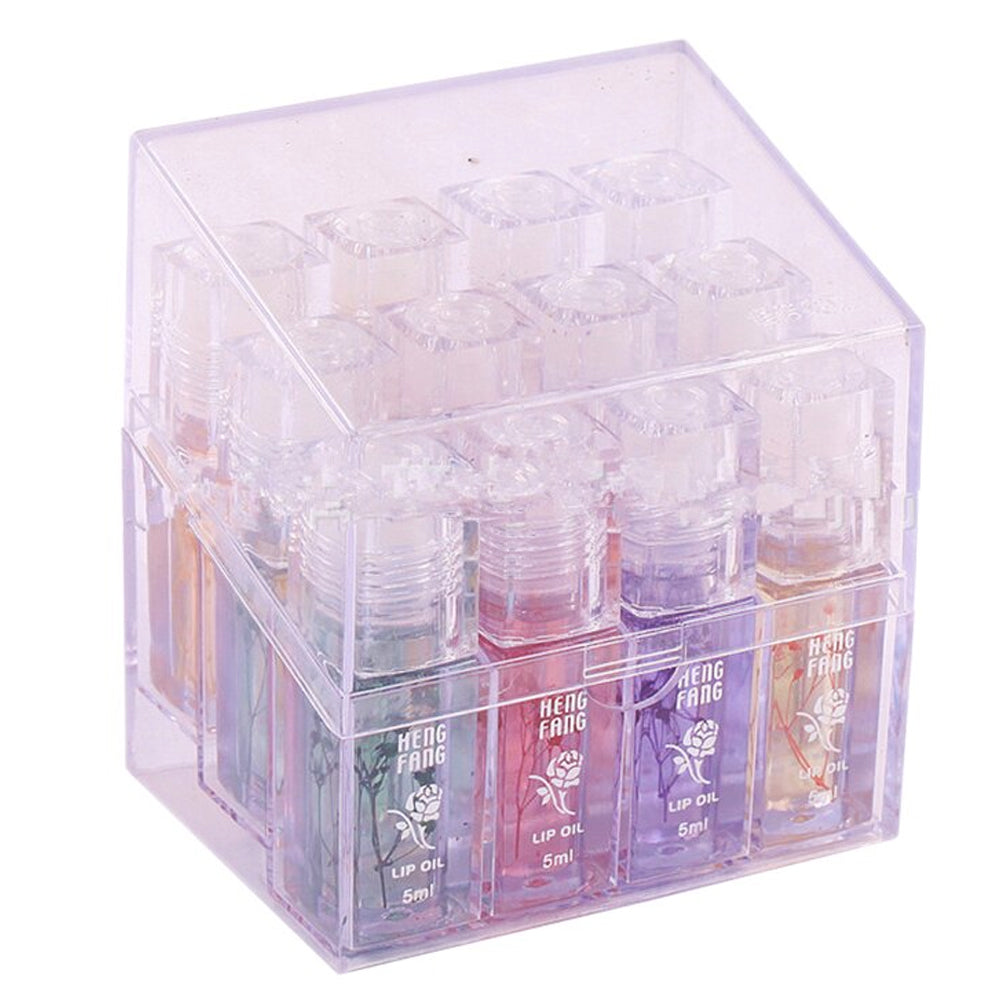 12 Piece Heng Fang Transparent Lip Oil Clear Lip Gloss Gel