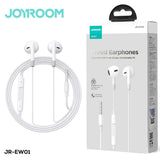 JOYROOM JR-EW01 Wired Series Half In-Ear Wired Earphones-White