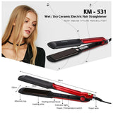 Kemei Hair Straightener with Temperature Control Plate For Women - KM-531