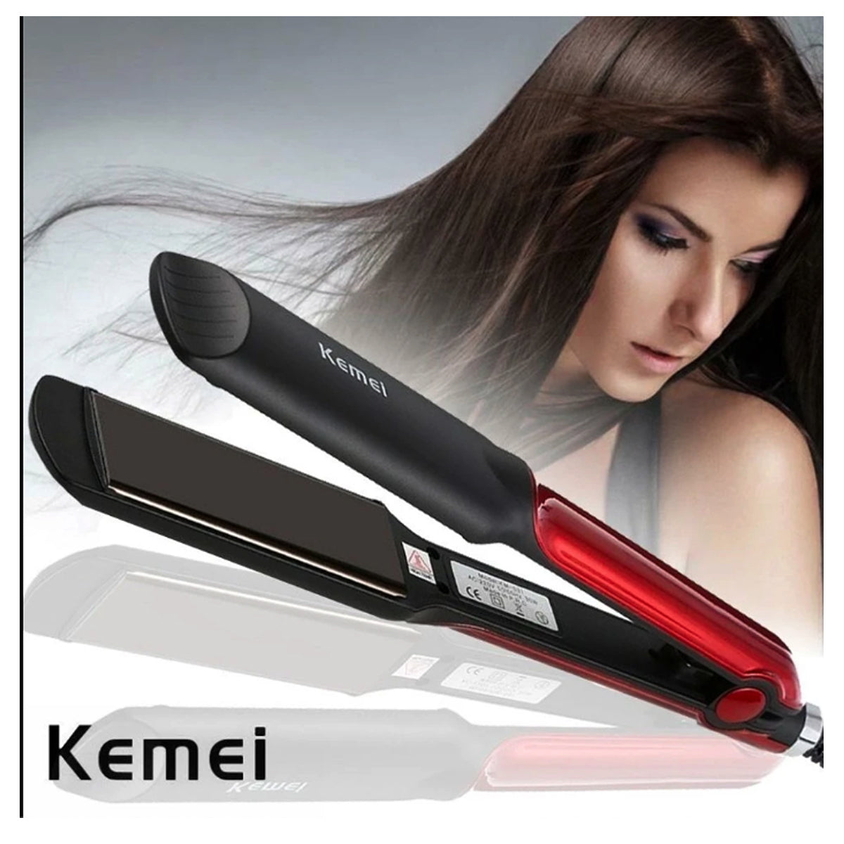 Kemei Hair Straightener with Temperature Control Plate For Women - KM-531