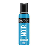 Krone Noir Aqua Blue Gas Free Body Spray For Unisex - 120 ml