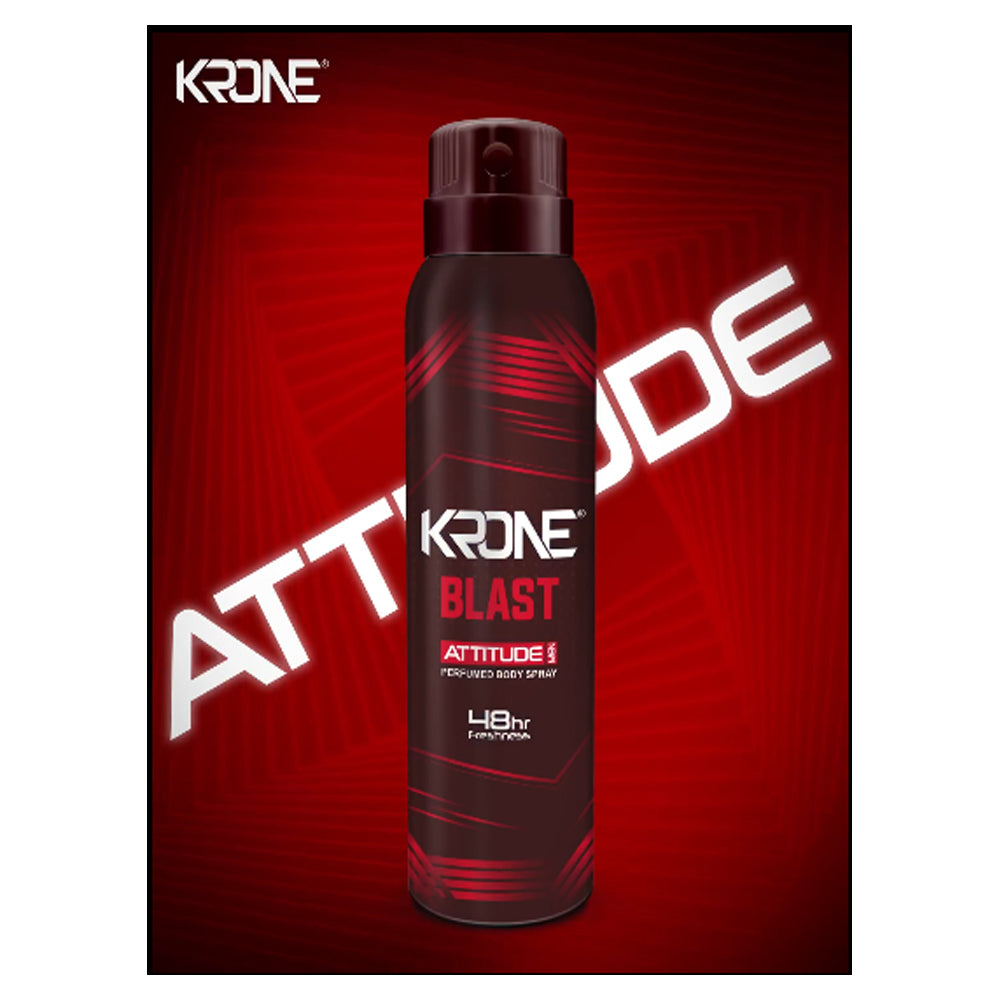 Krone Attitude Blast Perfumed Body Spray For Men – 150 ml