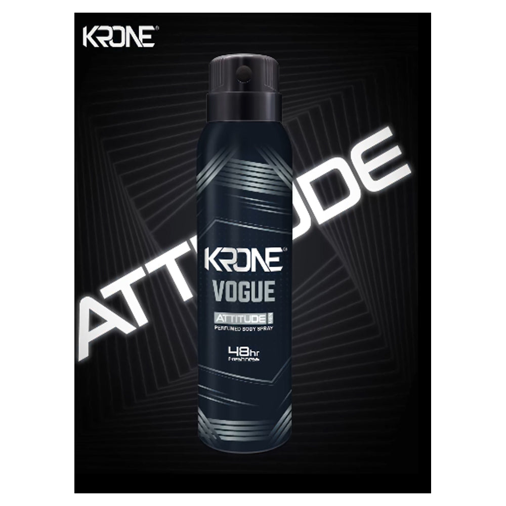 Krone Attitude Vogue Perfumed Body Spray For Men – 150 ml