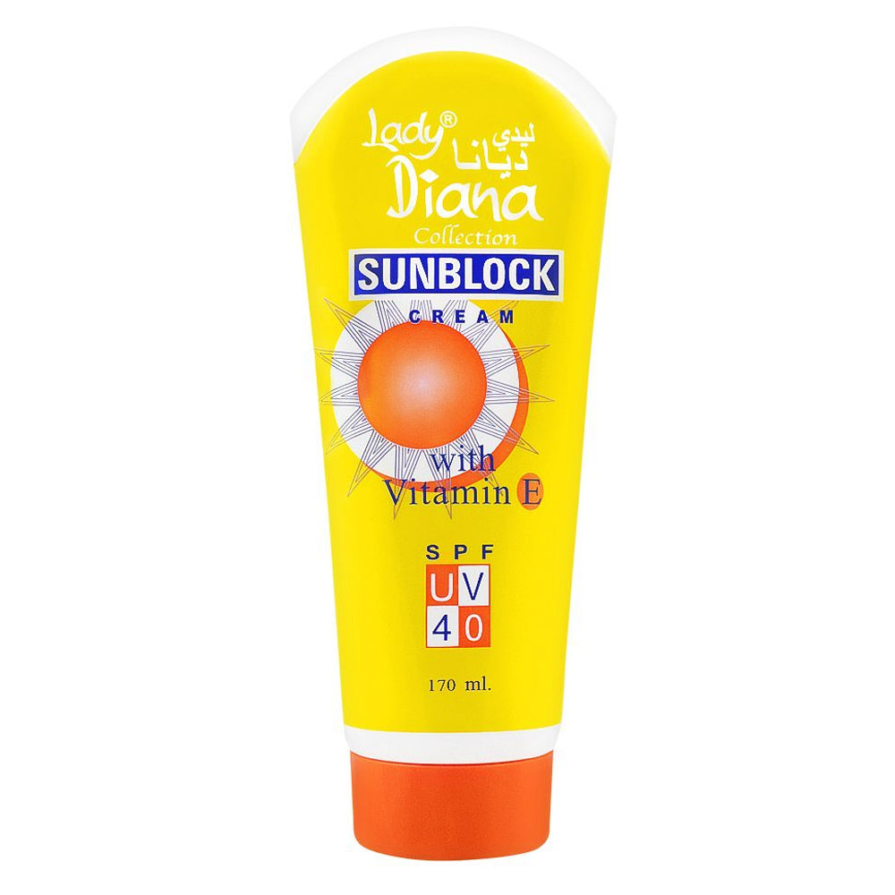 Lady Diana Vitamin E SPF UV Rays Sunblock Cream - 170 ml