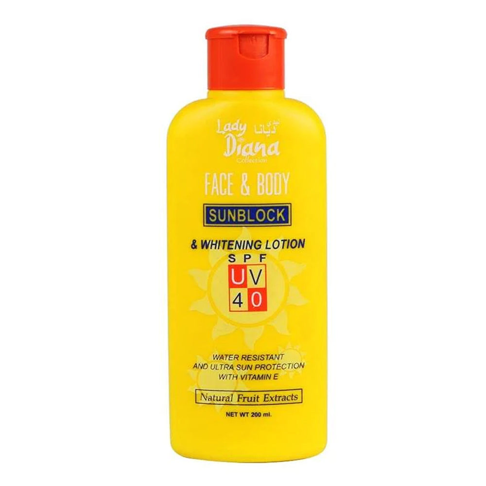Lady Diana Vitamin E SPF UV Rays Sunblock Lotion – 200 ml