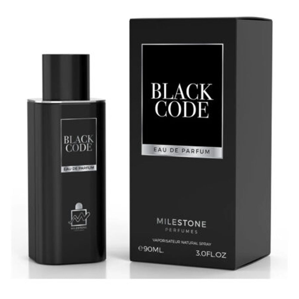 Milestone Black Code Perfume For Men - 100 ml