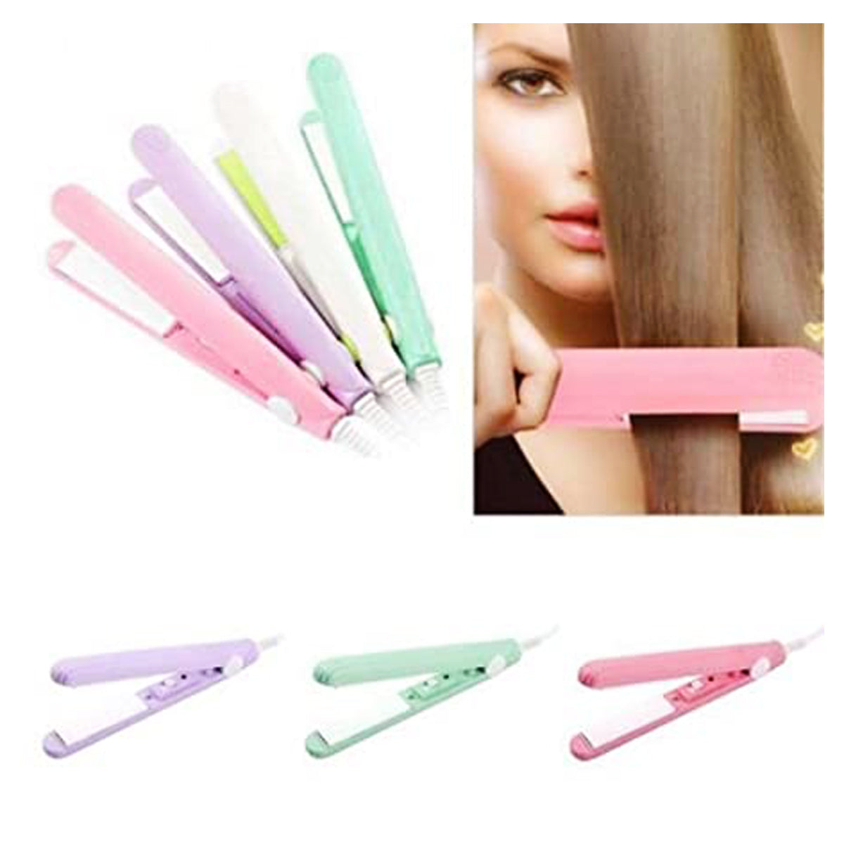 Mini Straightener For Kids and Adults - Multi Color