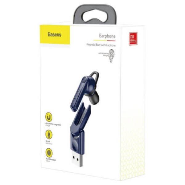 Baseus Magnetic Blue-tooth Earphone Blue