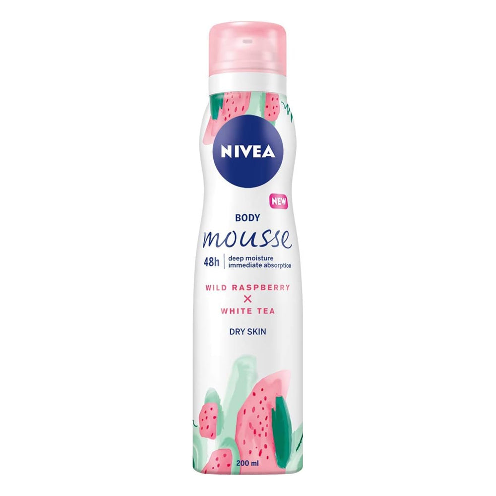 Nivea Body Mousse Wild Raspberry & White Tea Lotion - 200 ml