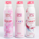 Pack of 3 - Opio Body Spray Deodorant For Women – 200 ml