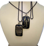 Pack of 2 Pendants - Owl and Scorpio