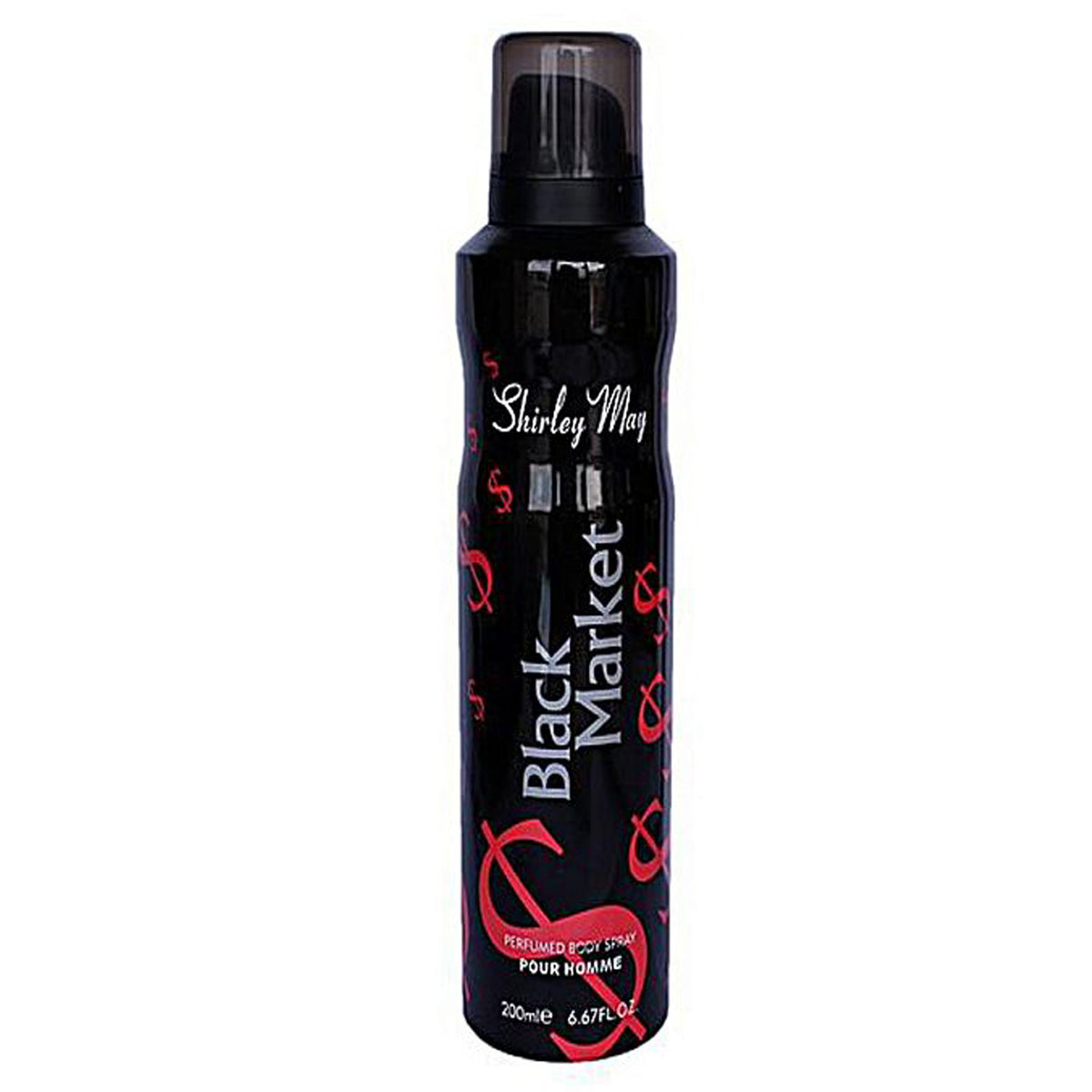 Shirley May Black Market Body Spray Deodorant For Men – 200 ml