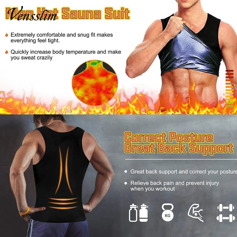 Body Sweat Shaper Waist Trainer Corsets Slimming Shirt For Men & Women