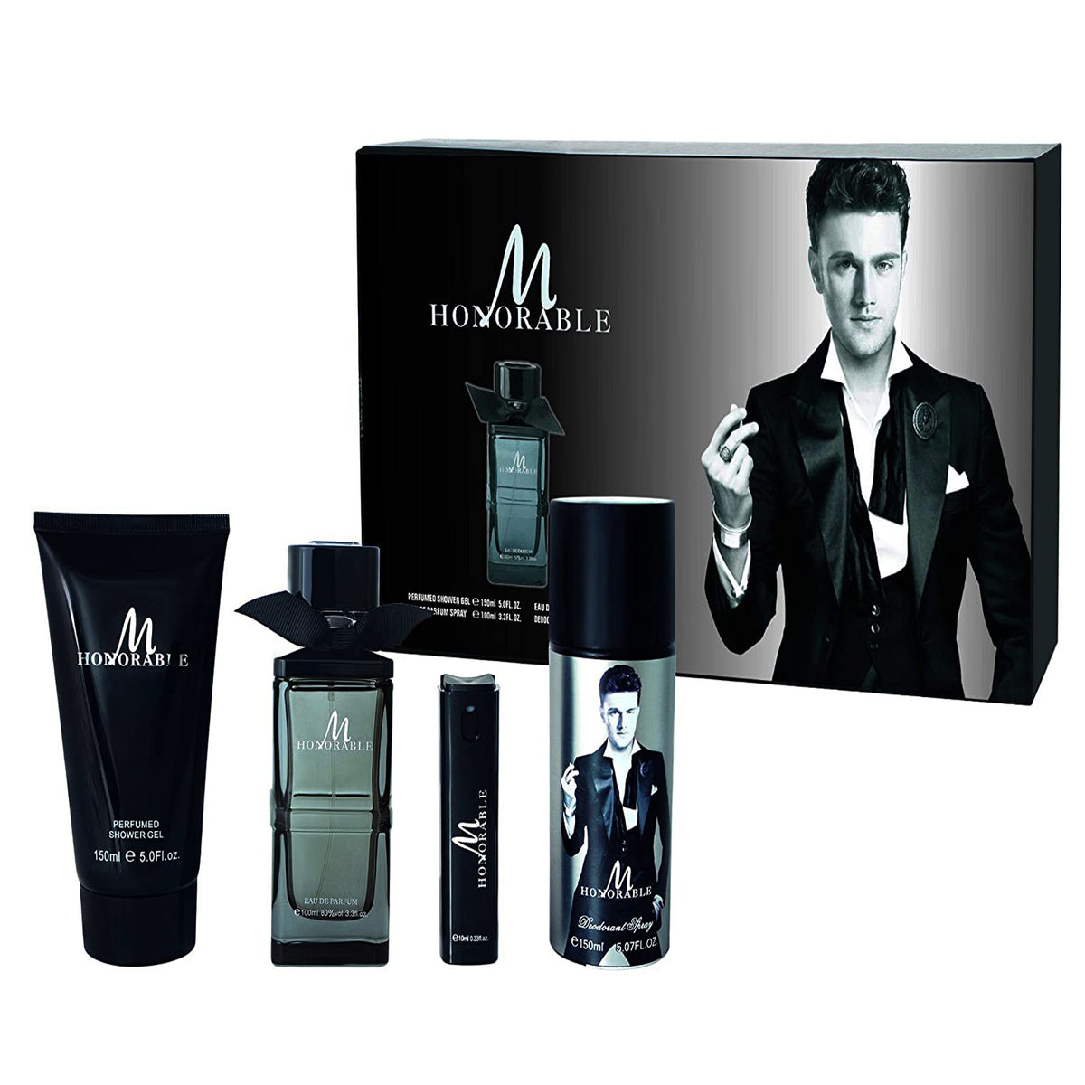 Sellion Honorable Perfume Gift Set For Men - 4 in 1