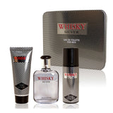 Sellion Silver Whisky Perfume Gift Set For Men – 3 in 1